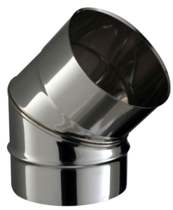 Coude Inox soudé à facettes D150 45°